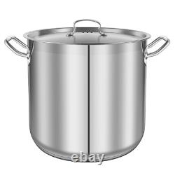 Pot en acier inoxydable Nutrichef, 30 litres, résistant à l'induction pour la soupe