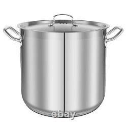 Pot en acier inoxydable Nutrichef, 30 litres, résistant à l'induction pour la soupe