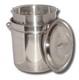 Pot En Acier Inoxydable Nervur&eacute; King Kooker Kk36sr, 36 Pintes