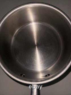 RARE Casserole en Acier Inoxydable All-Clad de 4 Quart avec Poignée Arrondie Professionnelle