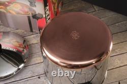 REVERE WARE Marmite de 8 Quart avec Couvercle Clinton IL Acier Inoxydable Cuivre Avec Boîte REVERE WARE Marmite de 8 Quart avec Couvercle Clinton IL Acier Inoxydable Cuivre Avec Boîte