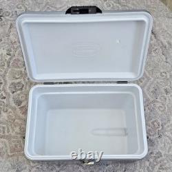 Rare Coors Light Coleman Glacière en Acier Inoxydable de 54 Quart avec Ceinture Lisez