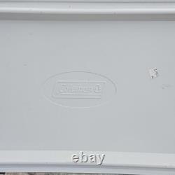 Rare Coors Light Coleman Glacière en Acier Inoxydable de 54 Quart avec Ceinture Lisez