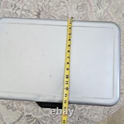 Rare Coors Light Coleman Glacière en Acier Inoxydable de 54 Quart avec Ceinture Lisez