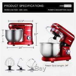 Robot Culinaire Pour Batteur Sur Socle Vivohome 650w Cuisine En Acier Inoxydable De 6 Pintes