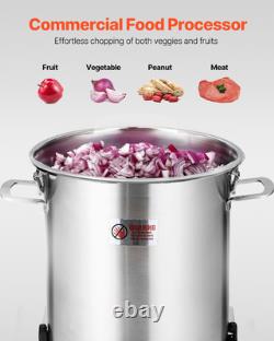 Robot culinaire hachoir à légumes 19 quarts en acier inoxydable de qualité alimentaire mixeur