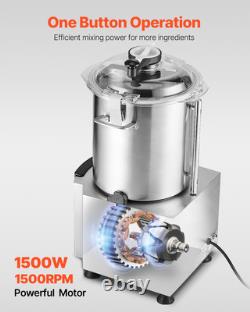 Robot culinaire hachoir à légumes 19 quarts en acier inoxydable de qualité alimentaire mixeur