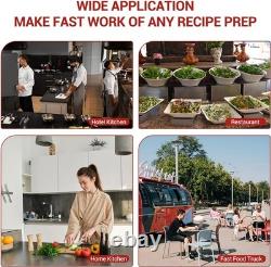 Robot culinaire professionnel de 16 quarts en acier inoxydable, hachoir électrique à viande