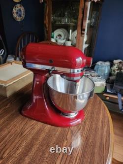 Robot de cuisine Kitchen Aid avec 5 accessoires, bol de mélange en acier inoxydable de 4,5 quarts