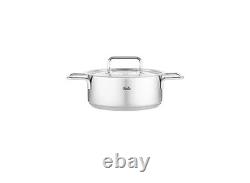 Rondeau en acier inoxydable Fissler Pure Collection de 4,1 quart avec couvercle en métal (F1)