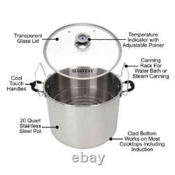Roots & Harvest Casserole/Multi-Usage en Acier Inoxydable de 20 Quart