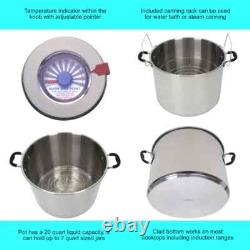 Roots & Harvest Casserole/Multi-Usage en Acier Inoxydable de 20 Quart