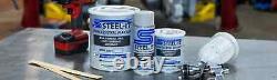 STEEL-IT 1050Q Revêtement en polyuréthane en acier inoxydable gris colombe 1 quart