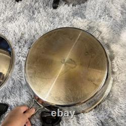 SaladMaster Braiser Wok 316Ti - Acier inoxydable titane 9 QUARTS Poignées USA