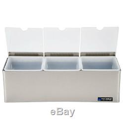 San Jamar B6183inl Centre De Condiments Ez-chill S / S (3) Insertions De 3 Pains De Glace