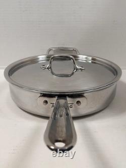 Sauteuse All-Clad D5 en acier inoxydable à cœur de 4 pintes avec couvercle