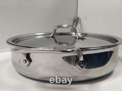 Sauteuse All-Clad D5 en acier inoxydable à cœur de 4 pintes avec couvercle
