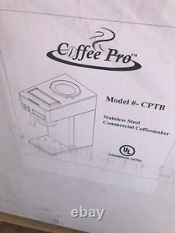 Serveur de café commercial à double infusion Coffee Pro 1,25 litre en acier inoxydable CPTB