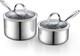 Set De Casseroles En Acier Inoxydable Cooks Standard 1,5 Et 3 Quart, Multi-couche