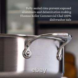 Thomas Keller Insignia par Stainless Steel Rondeau de 6 Quart, Cuisinière à Induction