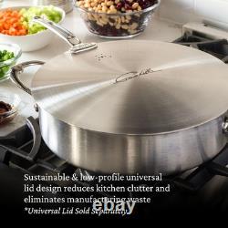 Thomas Keller Insignia par Stainless Steel Rondeau de 6 Quart, Cuisinière à Induction