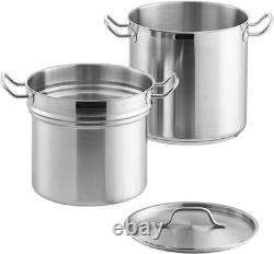 TrueCraftware - 16 Quarts en Acier Inoxydable Double de 16 Quarts