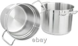 TrueCraftware - 16 Quarts en Acier Inoxydable Double de 16 Quarts