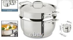 Vapeur en acier inoxydable de 5 quarts, soucieuse de la santé, idéale pour une cuisine savoureuse