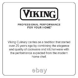 'Viking Culinary Contemporary 3-Ply Stainless Steel Soup Pot 3.4 Quart Includes' would be translated to 'Viking Culinary Contemporaine 3-Ply Pot à soupe en acier inoxydable 3.4 litres Inclus' in French.