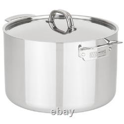 Viking Pot à Stock en Acier Inoxydable 3-Ply de 12 Quart