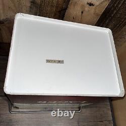 Vintage 15 Quart Yuengling Lager Cooler Ice Box Acier Inoxydable Wood Retro