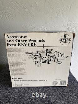 Vintage Revere Ware 1558 Inset Multi-Cooker en Acier Inoxydable 8 Quarts Neuf dans sa Boîte