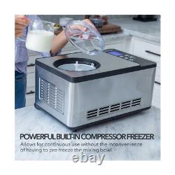 Whynter ICM-200LS Machine à glace automatique en acier inoxydable de 2 pintes avec compresseur