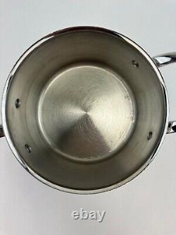 Williams Sonoma Thermo Clad Signature Stainless Steel 4-Quart 8.5-Inch Saucepan<br/> 
	
<br/> Translation: Casserole Williams Sonoma Thermo Clad Signature en acier inoxydable de 4 litres et de 8,5 pouces