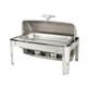 Winco 601 Madison Chafing Dish Pleine Grandeur De 8 Pintes En Acier Inoxydable Avec Couvercle &agrave; Rouleau