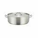 Winco Sslb-15, 15-quart En Acier Inoxydable Brazier Pan Avec Couvercle