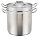 Winware Double Bouilloire En Acier Inoxydable, 16 Quarts, Acier Inoxydable