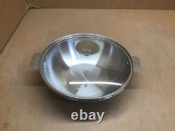 Wok Cristel Casteline, 3 quart, Argent