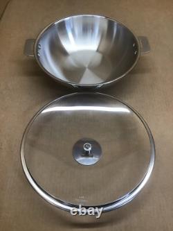 Wok Cristel Casteline, 3 quart, Argent