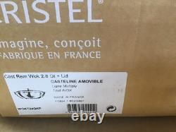 Wok Cristel Casteline, 3 quart, Argent