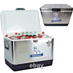 Yakimoto glacière en acier inoxydable de 54 quarts pour les réunions de famille dans le jardin et le jardin arrière